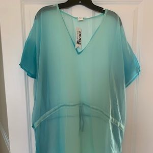 Aqua Blue Swim Cover Up